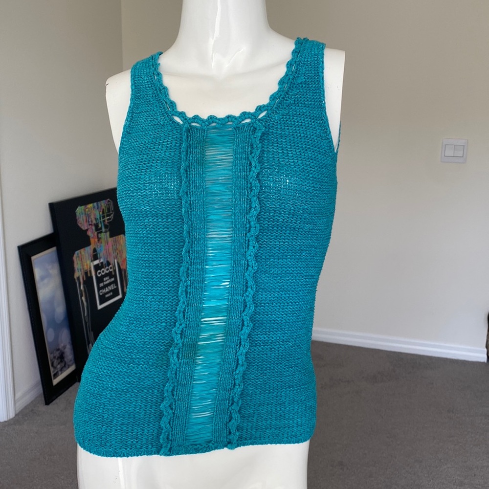 POINT BLUE KNIT TOP SHIRT SIZE XS/S
